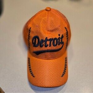 Orange Detroit Cap
